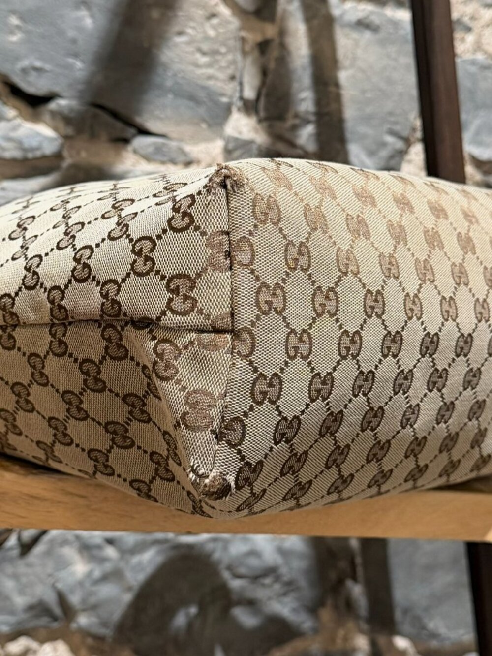 Gucci Beige GG Canvas Sherry Line Messenger Bag - Picture 5 of 15